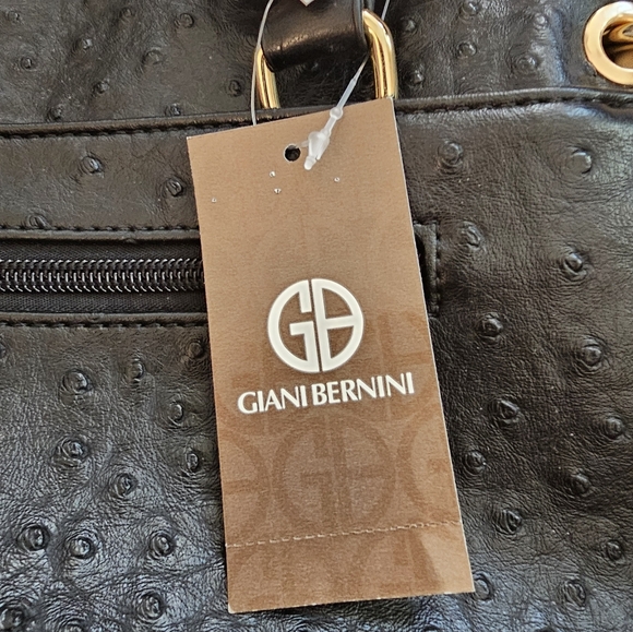 NWT Giani Bernini Ostrich Bag - Picture 6 of 10
